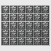 Papier Cadeau Chalkboard Christmas Joy (Plat)
