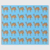 Papier Cadeau chameau mignon (Plat)