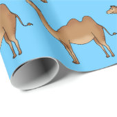 Papier Cadeau chameau mignon (Coin rond)