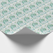 Papier Cadeau Chameleon Cute Baby Pastel Motif d'aquarelle (Coin)
