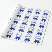 Papier Cadeau Champ Blue Ribbon (Déroulé)