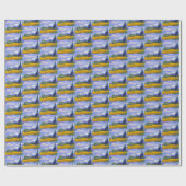 Papier Cadeau Champ de blé avec Cyprès Vincent van Gogh 1889 (Plat)