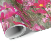 Papier Cadeau Champ de Cosmos....... (Coin rond)