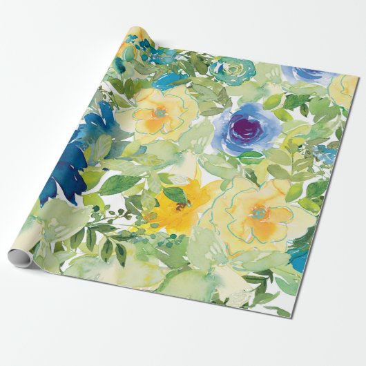 Papier Cadeau Champ de fleurs (Déroulé)