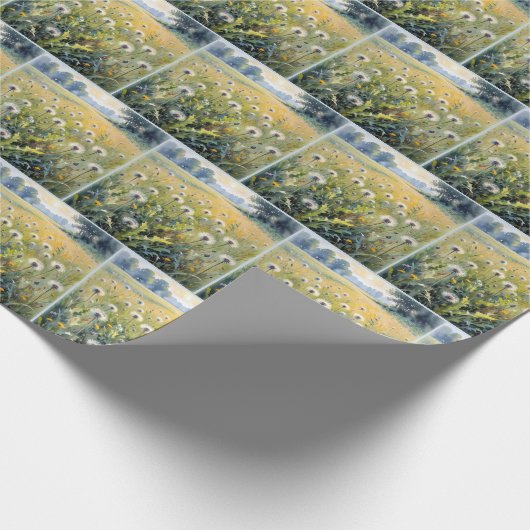 Papier Cadeau Champ de pellicule aquarelle (Coin)