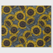 Papier Cadeau Champ de tournesol 2 (Plat)