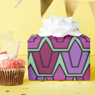Papier Cadeau Champ de tulipe pourpre