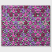 Papier Cadeau Champ de tulipe pourpre (Plat)