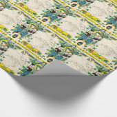 Papier Cadeau Champagne, carte de cru de la France (Coin)