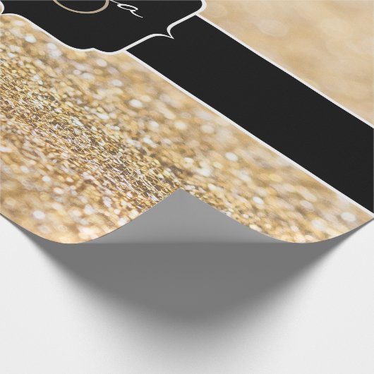 Papier Cadeau Champagne or parties scintillant scintille Sweet 1 (Coin)