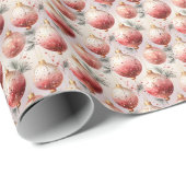 Papier Cadeau Champagne Rose : Une fusion de rose (Coin rond)