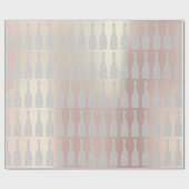 Papier Cadeau Champagne Swarovski Crystals Bouteilles Diamond Pe (Plat)