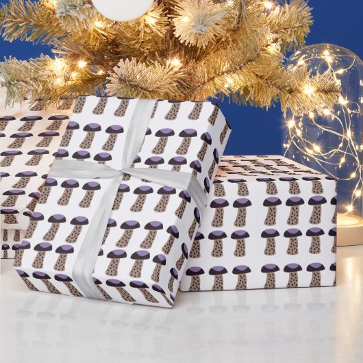 Papier Cadeau Champignon Champignon Violet (Vacances)