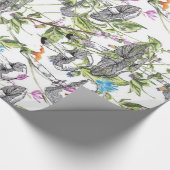 Papier Cadeau champignon floral (Coin)