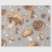 Papier Cadeau Champignons (Plat)