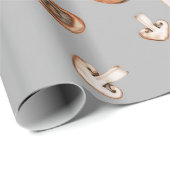 Papier Cadeau Champignons (Coin rond)