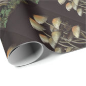 Papier Cadeau Champignons (Coin rond)