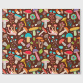 Papier Cadeau Champignons (Plat)