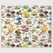 Papier Cadeau Champignons (Plat)