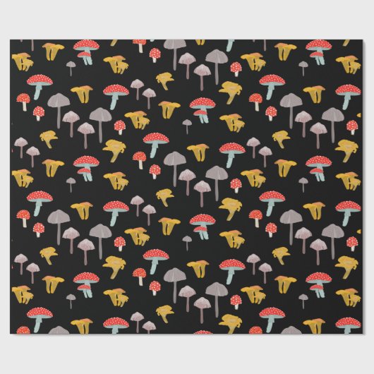 Papier Cadeau Champignons (Plat)