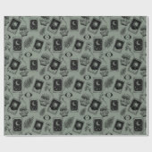 Papier Cadeau Champignons botaniques Witchy Tarot (Plat)