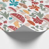 Papier Cadeau Champignons et fleurs du milieu du siècle moderne  (Coin)