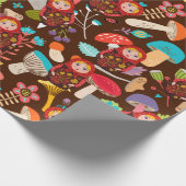 Papier Cadeau Champignons Et Matreshkas (Coin)