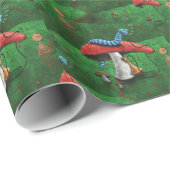 Papier Cadeau Champignons magiques (Coin rond)