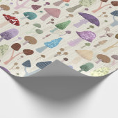 Papier Cadeau Champignons mignons légers (Coin)