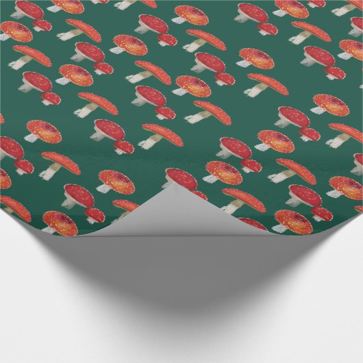 Papier Cadeau Champignons rouges (Coin)