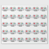 Papier Cadeau Champion de jeu vidéo (Plat)