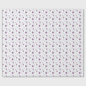 Papier Cadeau Champion de poule pourpre et bleu (Plat)