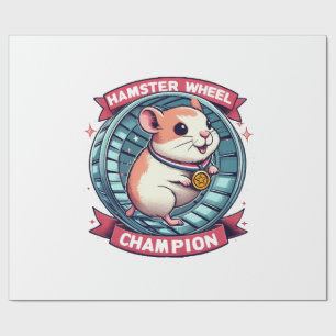 Papier Cadeau Champion de roue de hamster