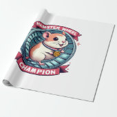 Papier Cadeau Champion de roue de hamster (Déroulé)