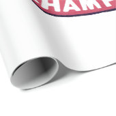 Papier Cadeau Champion de roue de hamster (Coin rond)