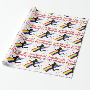 PAPIER CADEAU CHAMPION ROUGE PISTE ET DESIGN DE CHAMPION