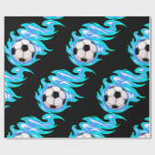 Papier Cadeau Championnat de football (Plat)