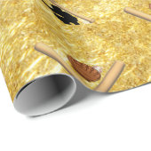 Papier Cadeau Championnat du monde de baseball (Coin rond)