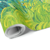 Papier Cadeau Champs de blé vert, Van Gogh (Coin rond)