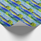 Papier Cadeau champs de bleuet (Coin)