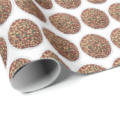 Papier Cadeau Chana Masala Chole Indien Nourriture Pois Chiches (Coin rond)