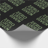 Papier Cadeau Chance zéro pour la Saint-Patrick hilarante (Coin)