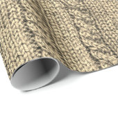 Papier Cadeau Chandail à câble (Coin rond)