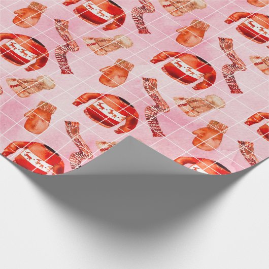 Papier Cadeau Chandail de Noël cosy (Coin)