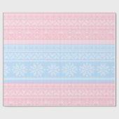 Papier Cadeau Chandail de Noël en hiver (Plat)