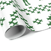 Papier Cadeau Chandail laid de Noël de chameau de journée en (Coin rond)