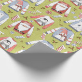 Papier Cadeau Chandails et bas de Noël (Coin)