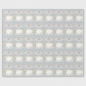 Papier Cadeau Chandelles Christening (Plat)