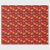 Papier Cadeau Chandelles de tir (Plat)