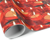 Papier Cadeau Chandelles de tir (Coin rond)